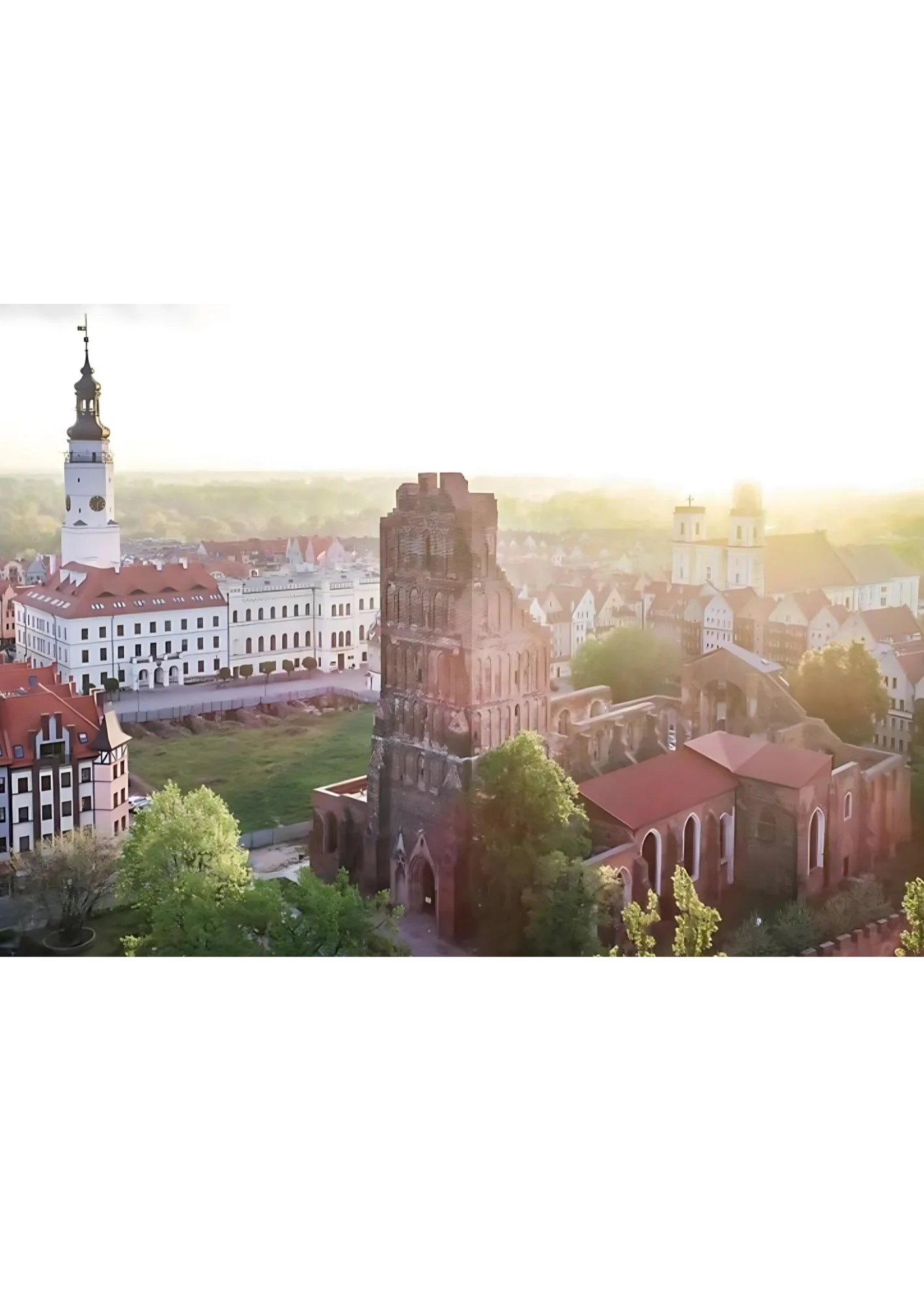 Panorama Głogowa z katedrą